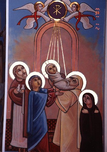 The Meeting of the Lord, Coptic icons dans images sacrée 02a