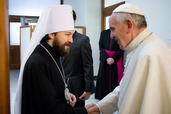 Metropolitan Hilarion and Pope Francis discuss Greek-Catholics’ actions in Ukraine