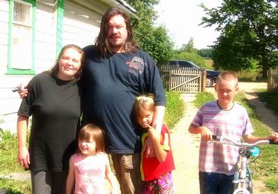 Fr. Andrew Nikolaev with his family