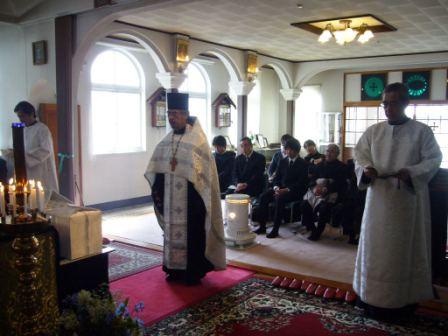 Panichida for the victimes at Holy Ascension Church in Sakari