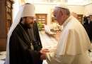 Metropolitan Hilarion of Volokolamsk meets with Pope Francis of Rome