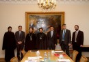 Metropolitan Hilarion receives delegation of University of Leuven