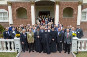 Father Maximos and Archon Lenten Retreat participants at the Metropolis of NJ Headquarters. (Photos by J. Mindala)