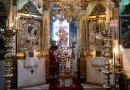 His Holiness celebrates the Liturgy at the Russian Monastery of St. Panteleimon on Mount Athos