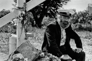 A local man who planted the wooden cross commemorating Romanovs family. Source: Alexei Vladykin