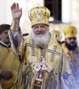 Patriarch Kyrill of Moscow and All Russia at the recent celebration of the 1025th Anniversary of the Baptism of Rus.