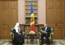 His Holiness Patriarch Kirill meets with Mr. Nicolae Timofti, President of Moldova