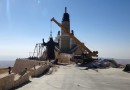 In midst of Syrian war, giant Jesus statue rises