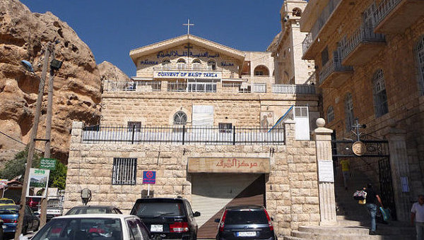 Greek Orthodox convent of St Thecla (Mar Takla) in the village of Maaloula  