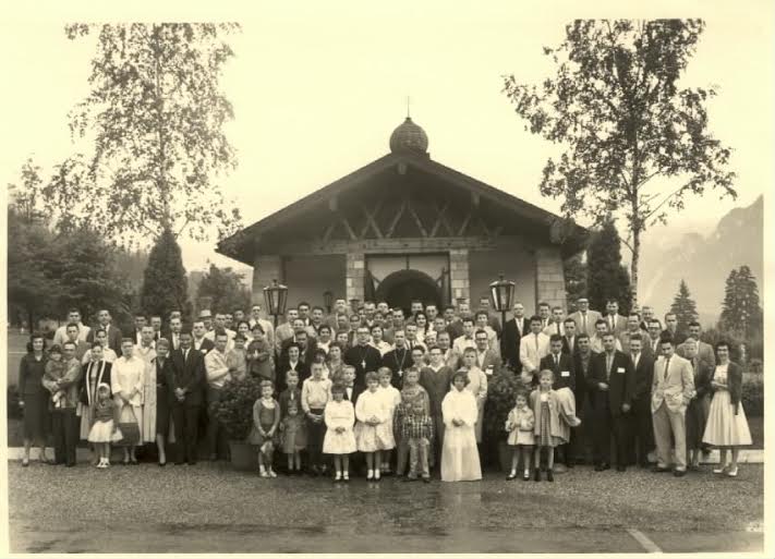 Fr. Alexander Schmemann conducts retreat for US military personnel in Germany in the late 1950s or early 1960s.