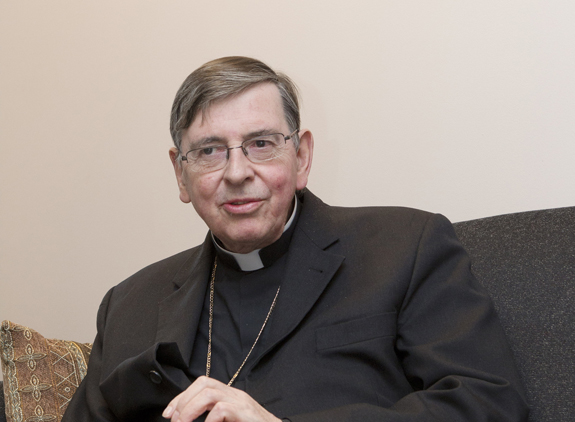 Swiss Cardinal Kurt Koch, president of the Pontifical Council for Promoting Christian Unity, in November 2011. (CNS photo/Nancy Wiechec)