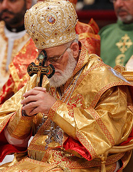 Melkite Patriarch Gregoire III Laham of Damascus, Syria. Catholic News Service photo