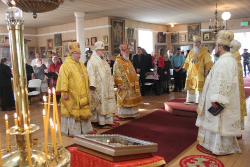 Orthodox bishops from Quebec to New York flew in for Bishop Mahaffey’s installation ceremony (KCAW photo/by Emily Forman)