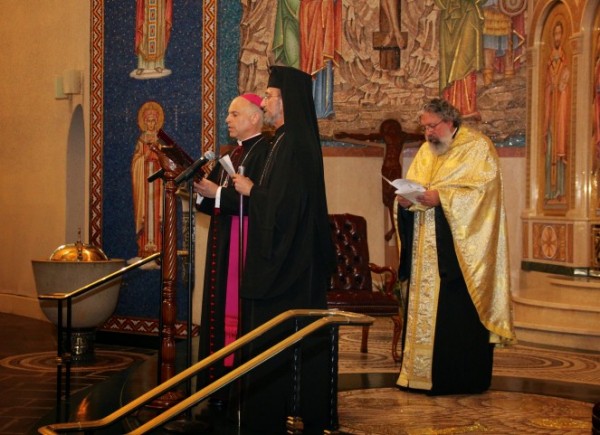 Greek Orthodox and Roman Catholic Faithful Celebrated Ecumenical Service  on Apr 8 in Belmont, CA
