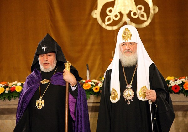 His Holiness Patriarch Kirill meets with Supreme Patriarch and Catholicos of All Armenians, Karekin II