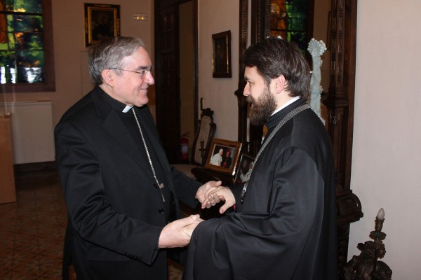 Metropolitan Hilarion of Volokolamsk meets with Catholic Archbishop of Barcelona