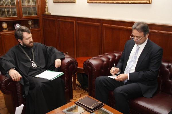 Metropolitan Hilarion meets with the head of Foreign Relations Department of the Presidency of Religious Affairs of the Republic of Turkey