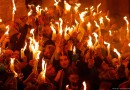 Holy Fire appears at Church of the Holy Sepulcher in Jerusalem