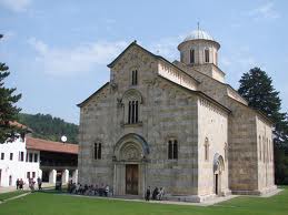 KLA graffiti appear on gate of Serb Orthodox monastery