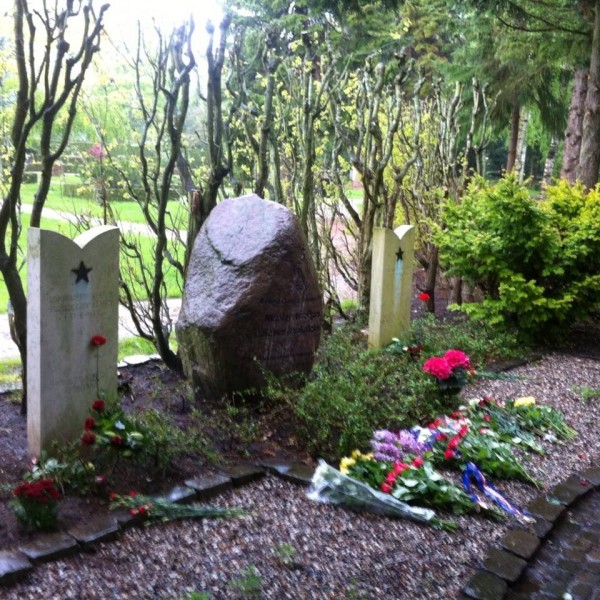 The graves of Russian soldiers in Aarhus