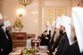 The Holy Synod of the Russian Orthodox Church meets for regular session in St. Petersburg