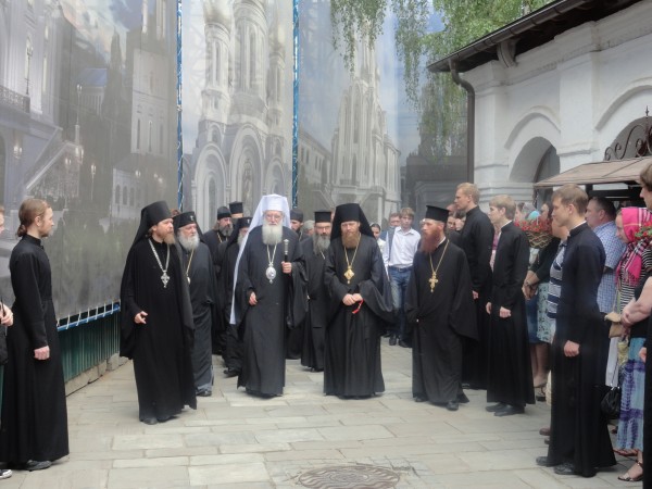 Delegation of Bulgarian Orthodox Church visits Sretensky monastery in Moscow