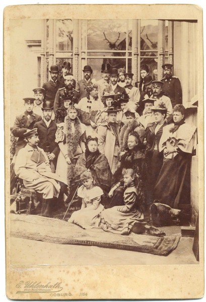 The engagement of Tsarevich Nicholas Alexandrovich and Alice of Hesse in Coburg, 1894