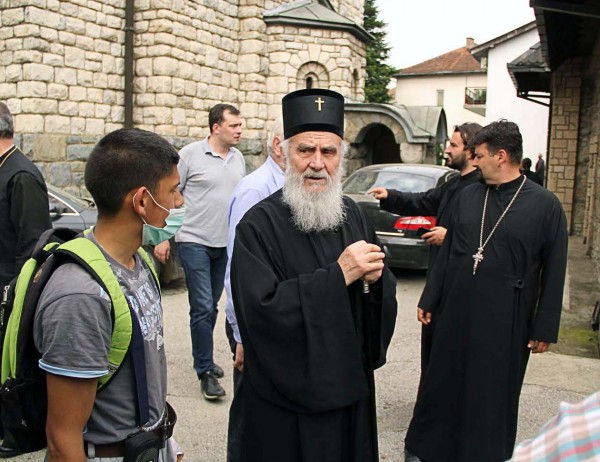 Serbian Patriarch Irinej in Krupanj