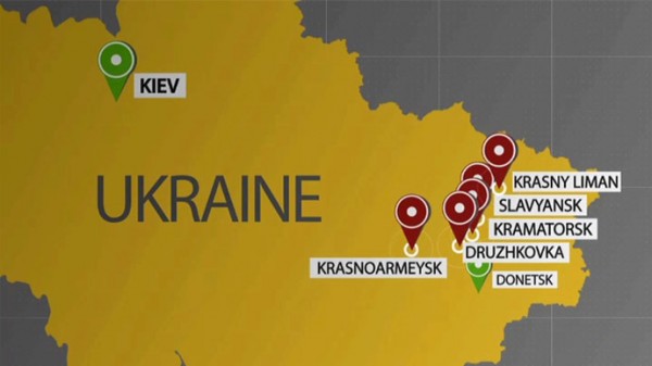 Mine exploded near a church in Slavyansk, Ukraine,  woman killed