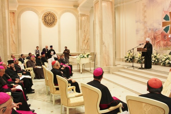 Metropolitan Hilarion of Volokolamsk speaks at the opening of the 4th European Orthodox-Catholic forum in Minsk