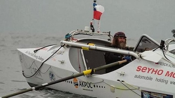 ‘I did this crossing only with the help of God’: Russian adventurer Fedor Konyukhov, 63, reaches Australia after 160 days alone at sea, rowing 16,800km across Pacific Ocean