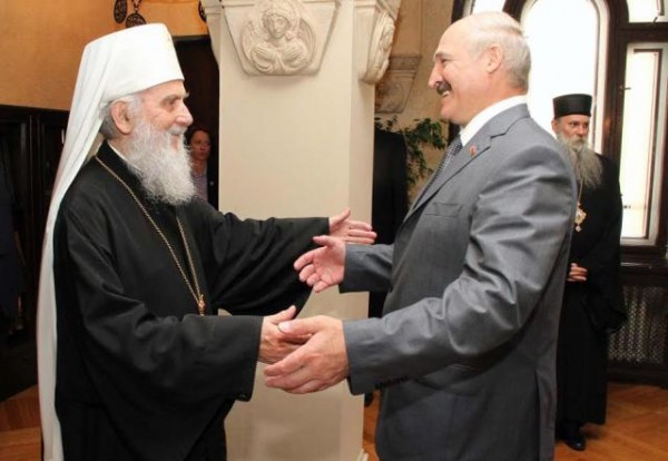 Serbian Orthodox Church awards Lukashenko St Sava medal