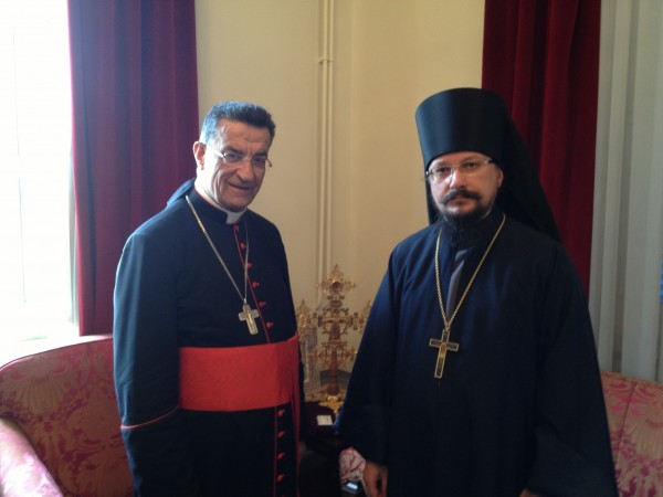 Representative of Patriarch of Moscow and All Russia to Patriarch of Antioch and All the East meets with Patriarch of the Maronite Church