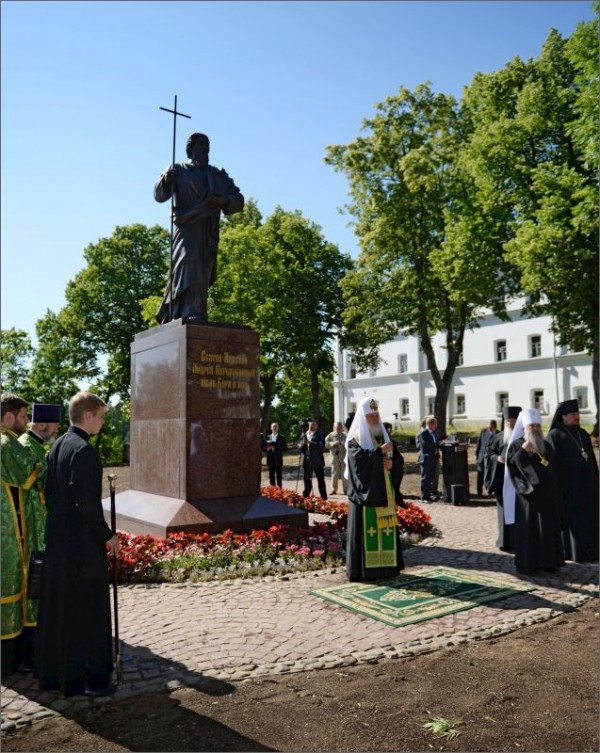 A Sculpture of the Apostle Andrew is Erected in Valaam