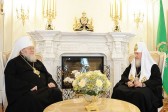 Patriarch Kirill receives Metropolitan Hilarion of Eastern America and New York