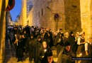 Night-Time Procession with the Shroud of the Mother of God in Jerusalem – Photo-report