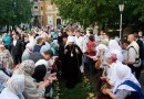 On Feast Day of Holy Transfiguration Metropolitan Hilarion of Volokolamsk celebrates Divine Service in Novospassky Monastery