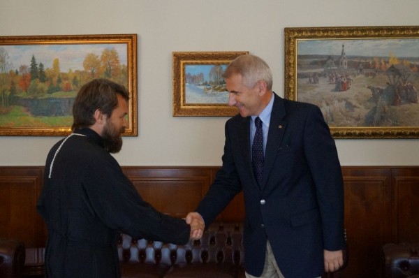 Metropolitan Hilarion of Volokolamsk Meets with Head of EU Delegation to Russia