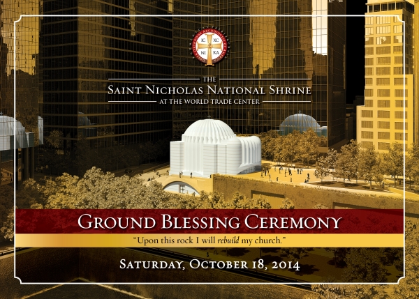 Ground Blessing for St. Nicholas Shrine at WTC