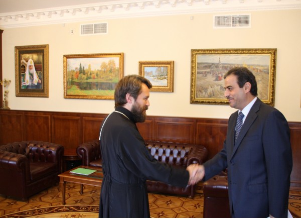 Metropolitan Hilarion meets with Lebanon’s Ambassador to Russia