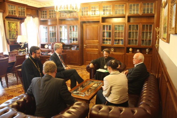 Metropolitan Hilarion meets with German Ambassador and Bundestag Member