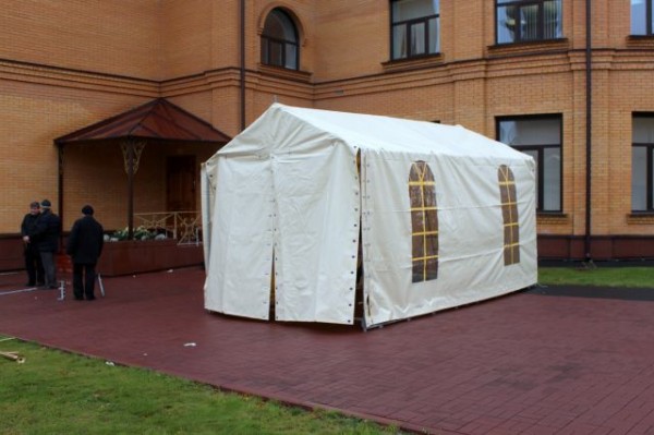 Orthodox Church Tent Opens in Kemerovo