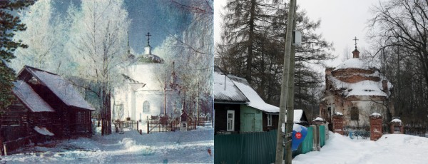 Churchyard. Dormition Church in the village of the Smeshino Luga district. 1904/2013 (“Namedin” Studio)