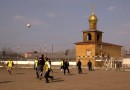 Representatives of the Khabarovsk Diocese Play Soccer with Inmates of a Penal Institution