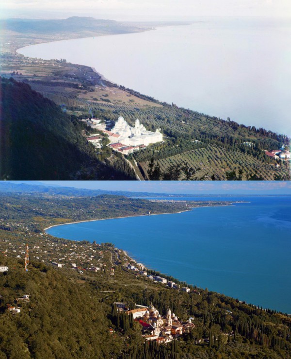 New Athos. View from the Iberian mountains. 1904/2012 (Mikhail Nemir)