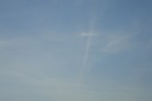 Cross of Clouds Appears in the Sky Above Mariupol, Ukraine