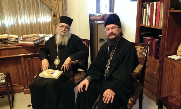 Representative of the Patriarch of Moscow to Patriarch of Antioch meets with Metropolitan Ephraim of Tripoli