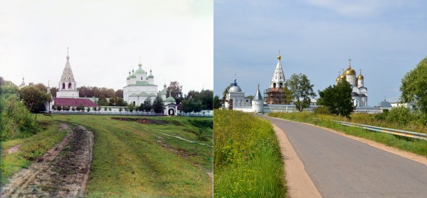 General view of the Ferapontovskii Monastery near Mozhdysk. 1911/2012. (V. Ratnikov)