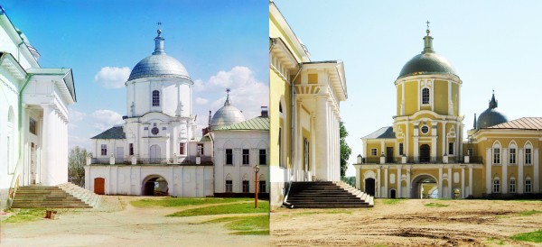 Entrance into the St. Nilus Hermitage (the Holy Gates with the gate church of St. Nilus). 1910/2010. (V. Ratnikov)