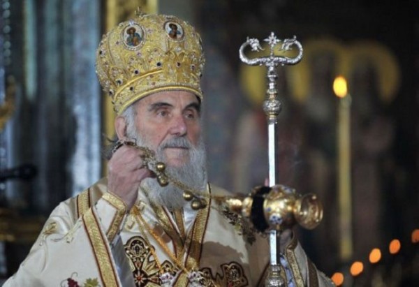 Patriarch Irinej Presents Order Of Holy King Milutin To Alexander Porfiryevich Torshin